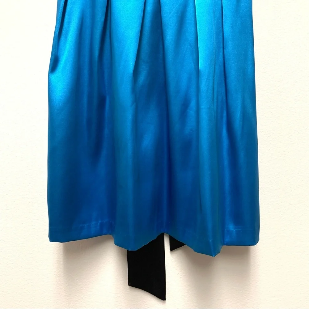 XOXO Blue Satin Dress Size 9 Juniors Special Occasion Formal Party Hoco 90s‎ Y2K